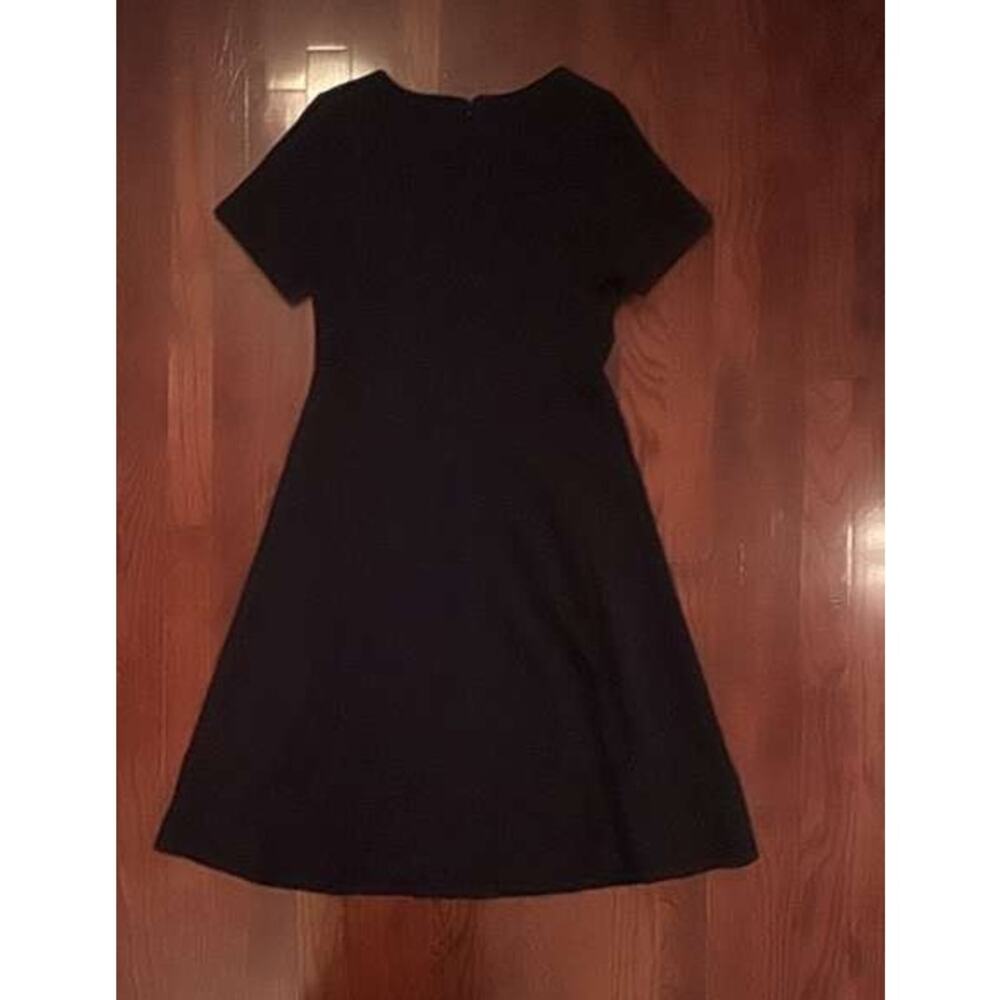 Talbots Black Short Sleeve Fit & Flare Midi Dress Size 4 - Picture 5 of 6